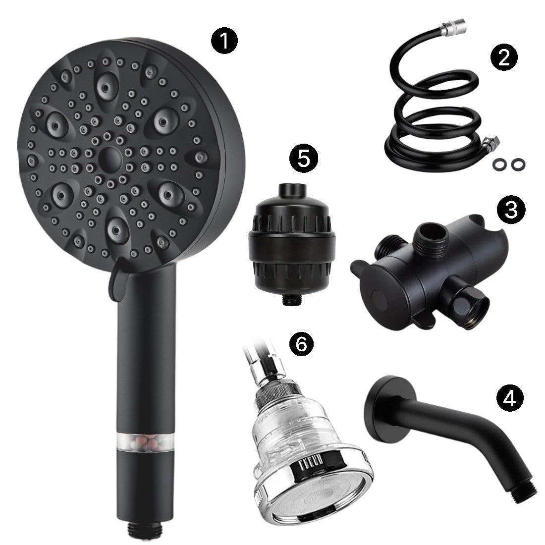 MineralStream Luxe 9 Mode High Pressure Showerhead (Filtered)